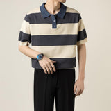 Polo Shirt Casual Striped Short Sleeve - MAXIME