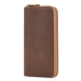 Genuine Leather Long Wallets for Men Cash Credit Card Holder Purse Male - MAXIME