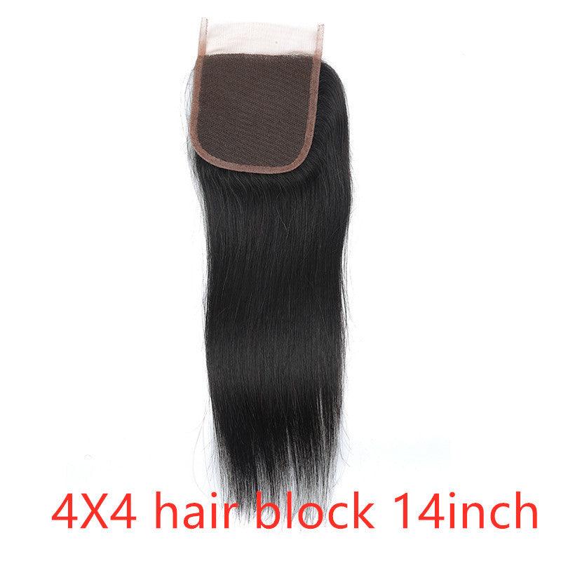 Real human hair straight natural color wig hair extension - MAXIME