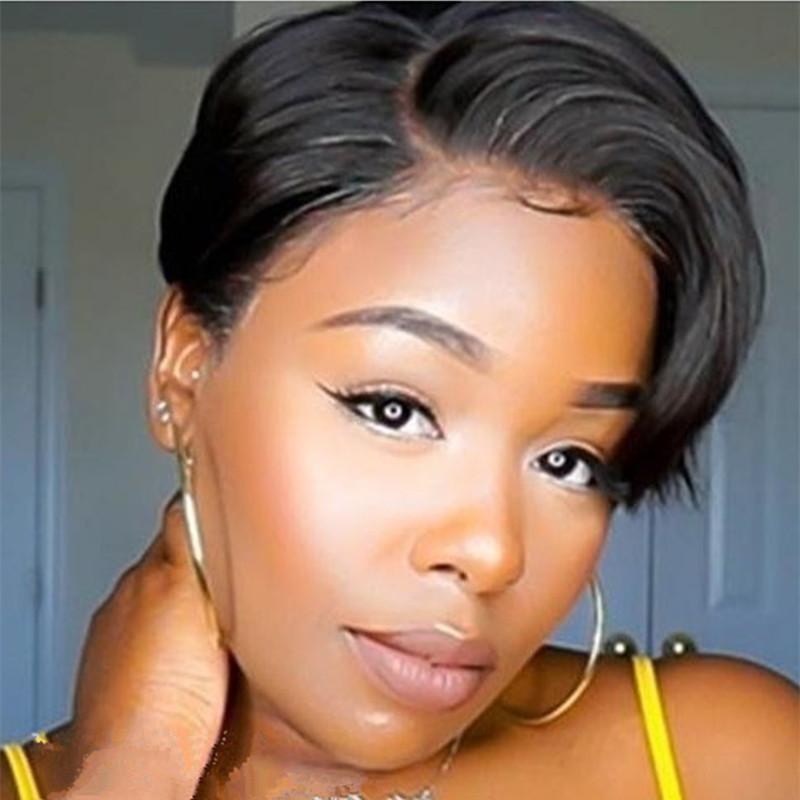 Short Lace Frontal Wig Human Hair - MAXIME