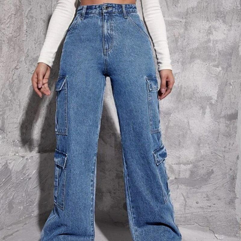 Multi-bag Jeans Loose High Waist - MAXIME