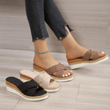 Women Hemp Wedge Sandals - MAXIME