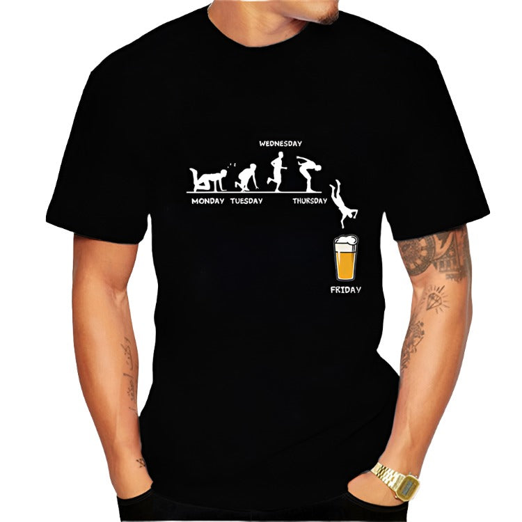 Men's And Women's T-shirt Beer - MAXIME