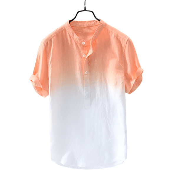 Gradient Cotton Linen Shirt - MAXIME