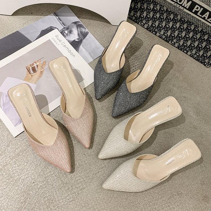 Women Heel Sandals And Slippers - MAXIME