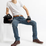 Protective Gear Denim Cycling Pants - MAXIME