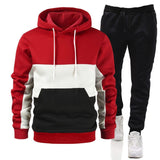 Block Hoodie Sportswear Suit - MAXIME