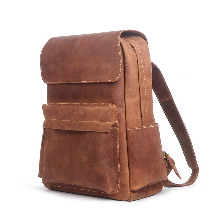 Leather Backpack Retro - MAXIME