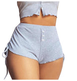 Women's Side Drawstring Shorts - MAXIME