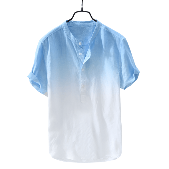 Gradient Cotton Linen Shirt - MAXIME