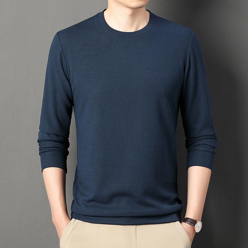 Thin Round Neck Long Sleeve Men's Top - MAXIME