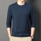 Thin Round Neck Long Sleeve Men's Top - MAXIME