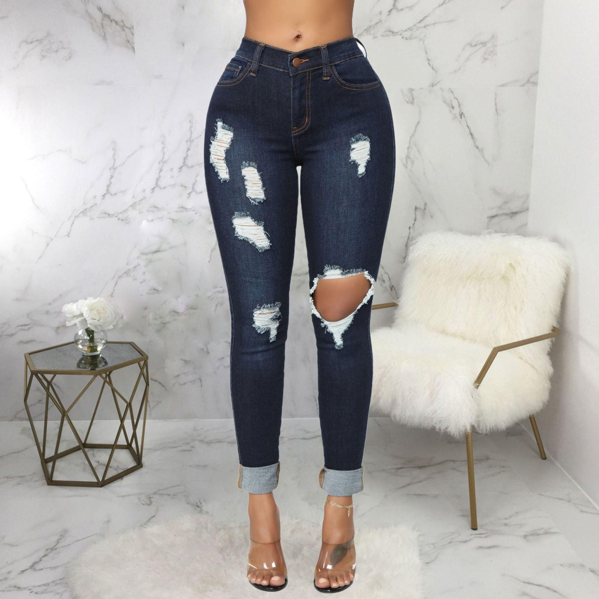 Stretch High Waist Denim Wash - MAXIME