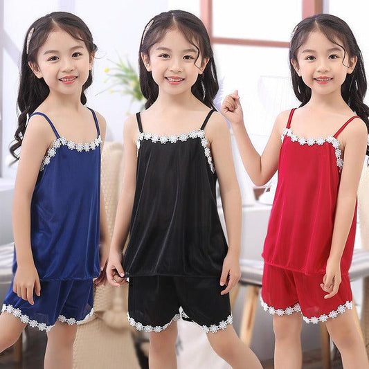 New Product Cute Children Sling Pajamas Girl - MAXIME