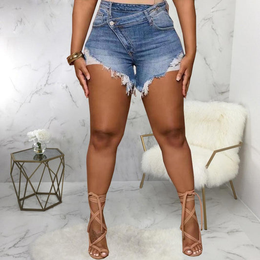 Slim Stretch Denim Shorts - MAXIME