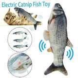 Electric Fish Cat Toy Realistic Interactive Kicker Jumping Dancing Kitten Toys - MAXIME