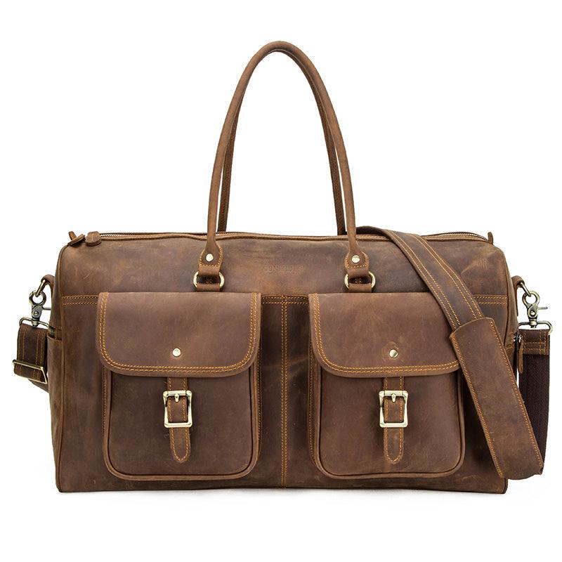 Large Capacity Leather Travel Bag - MAXIME