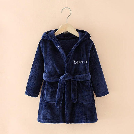 Nightgown Bathrobe Children Pajamas Flannel - MAXIME