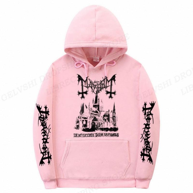 Solid Printed Fashion Hoodie - MAXIME