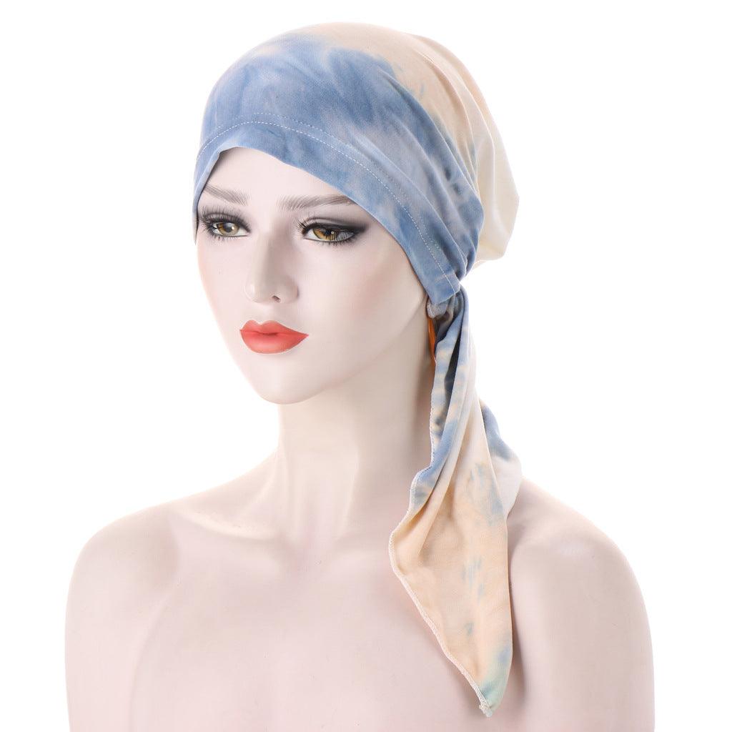 Maxime Curved Tail Turban Hat - MAXIME