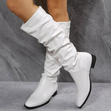 Maxime Long Boots White - MAXIME