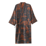 Men's Cotton Long Dress Bathrobe - MAXIME