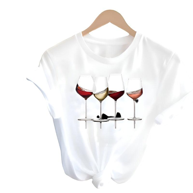 Women Clothing Wine Lady Short Sleeve - MAXIME