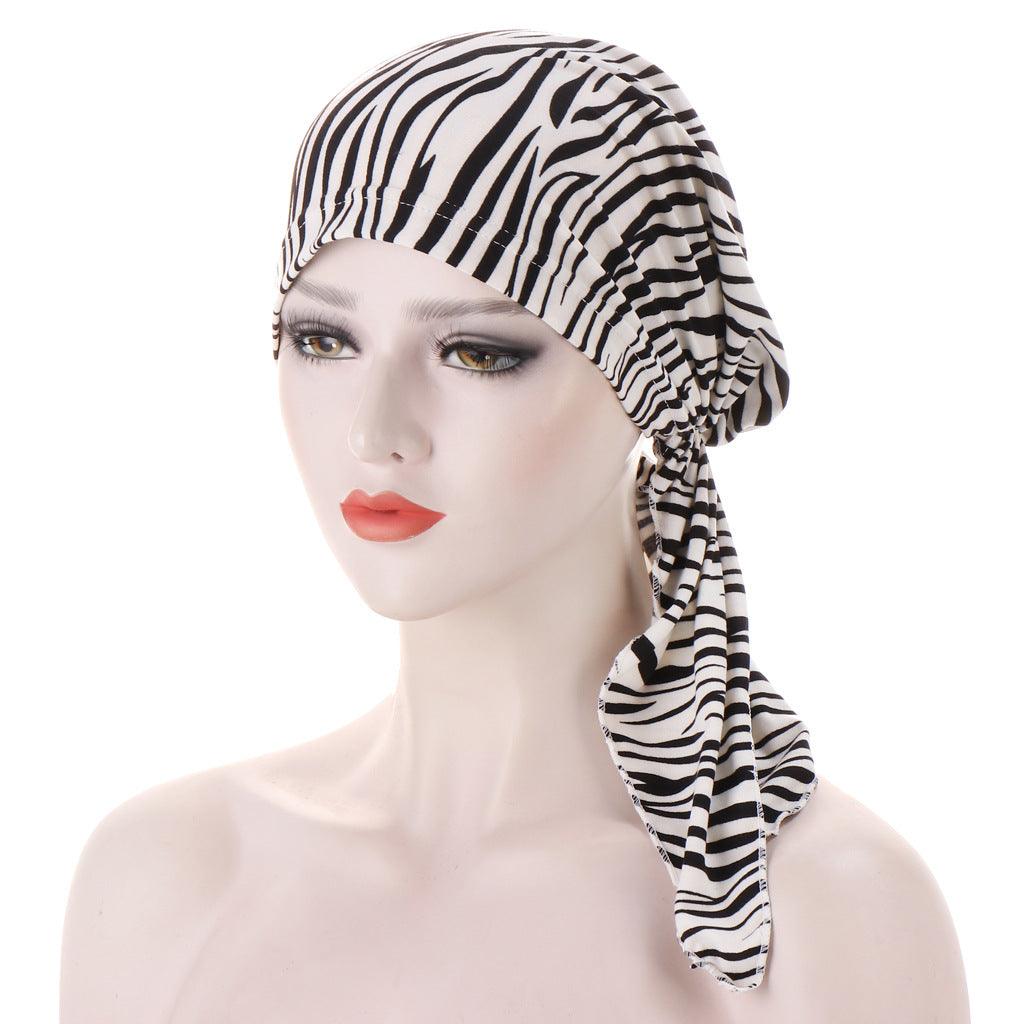 Maxime Curved Tail Turban Hat - MAXIME