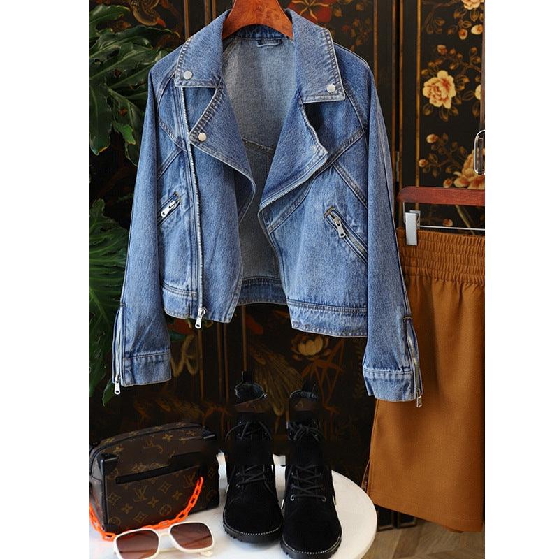 Long-sleeve Style Denim Coat Jacket Women - MAXIME