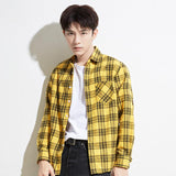 Maxime Casual Plaid Long Sleeved Shirt - MAXIME