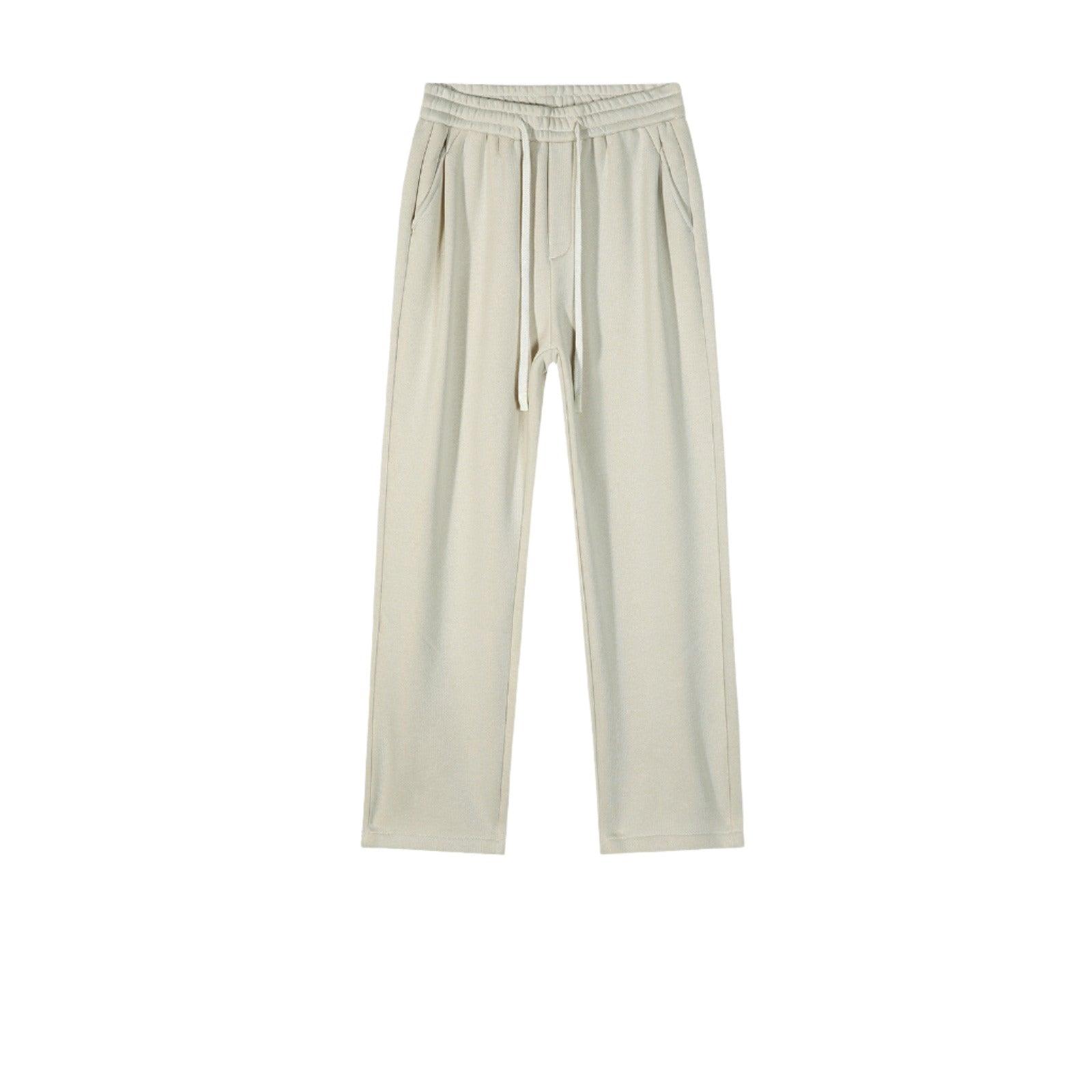 Straight Drooping Fleece-lined Pants - MAXIME