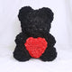 Black bear red heart