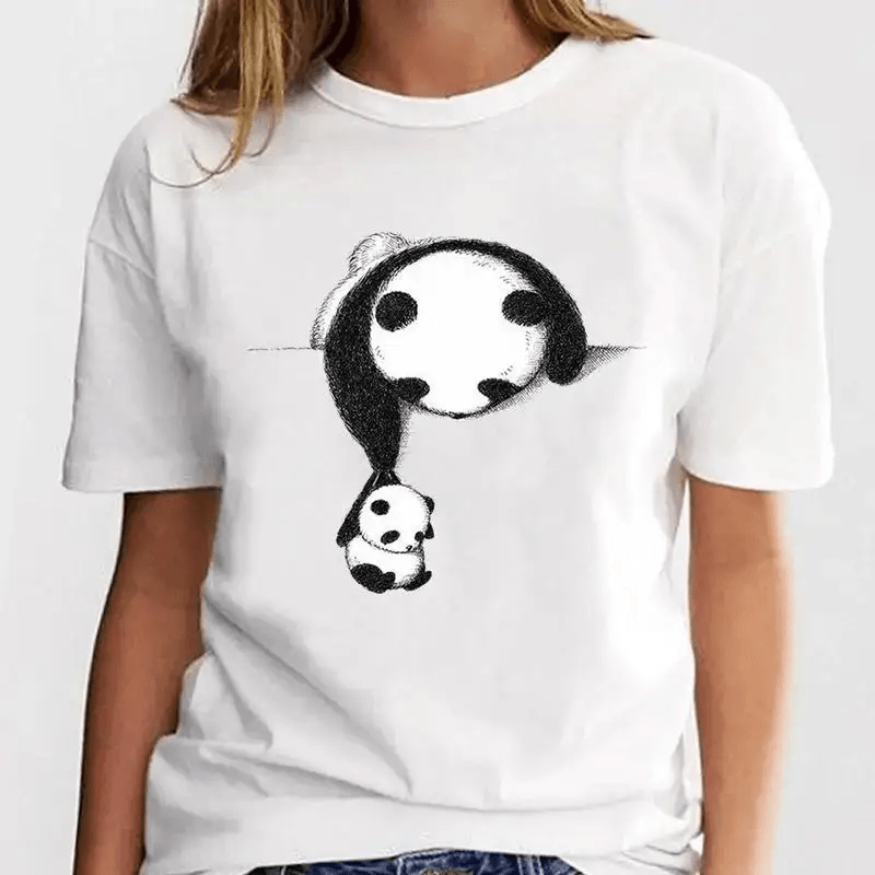 New Panda Lovely Cute Casual Plus Size T Shirt Women - MAXIME