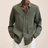 Long Sleeve Lapel Shirt Men's Loose Button - MAXIME