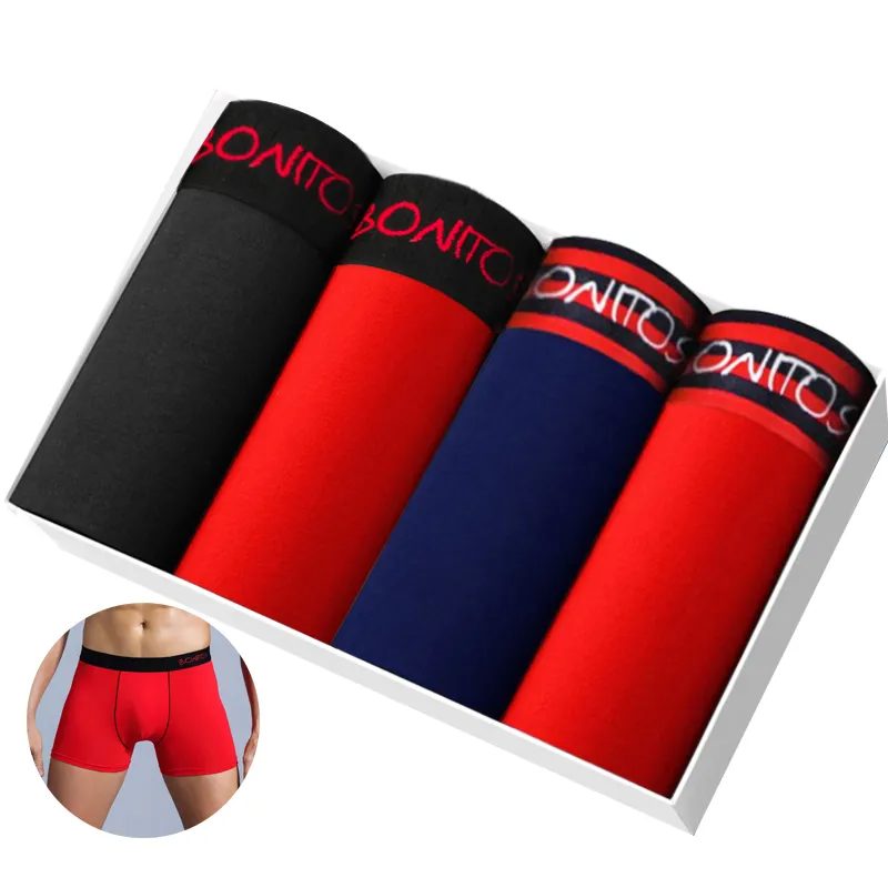 4Pcs Cotton Boxers Homme For Men's - MAXIME