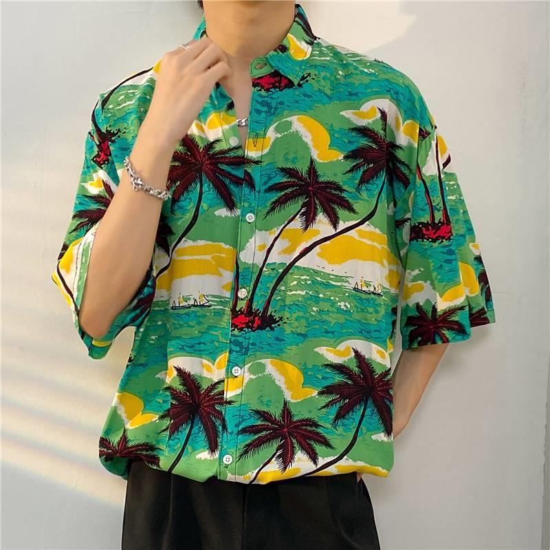 MAXIME Short Sleeve Printed Shirt - MAXIME