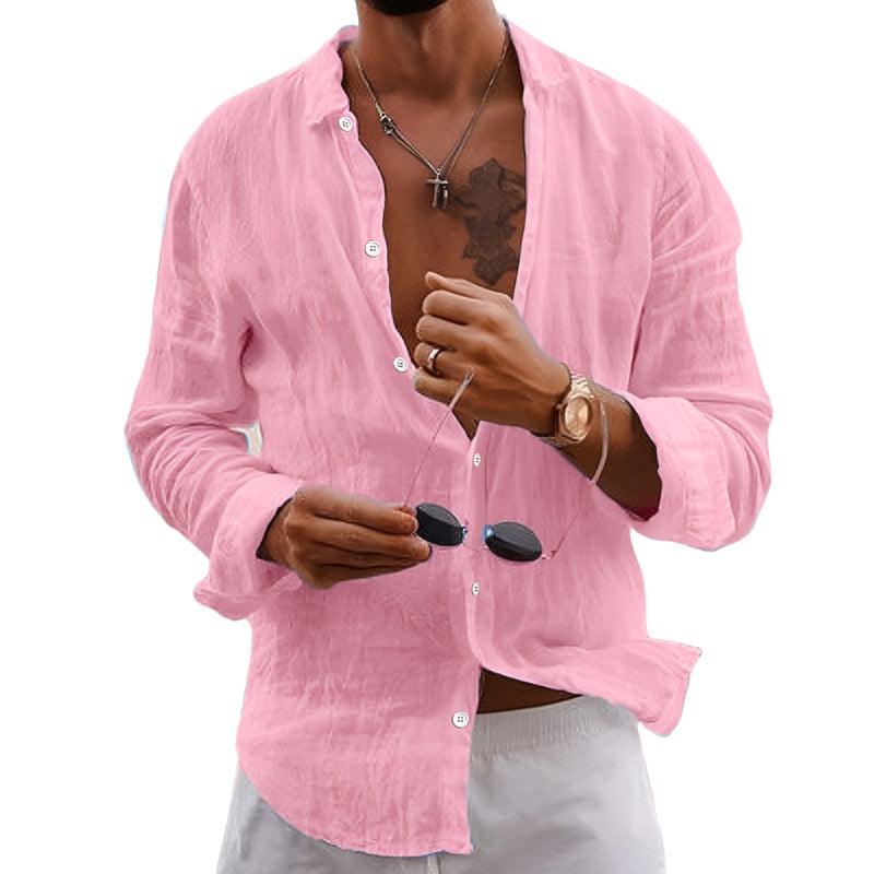 Men's Casual Cotton Linen Shirt - MAXIME