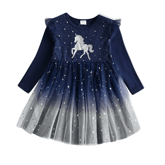 Kids Dresses For Girls Flying Sleeve - MAXIME