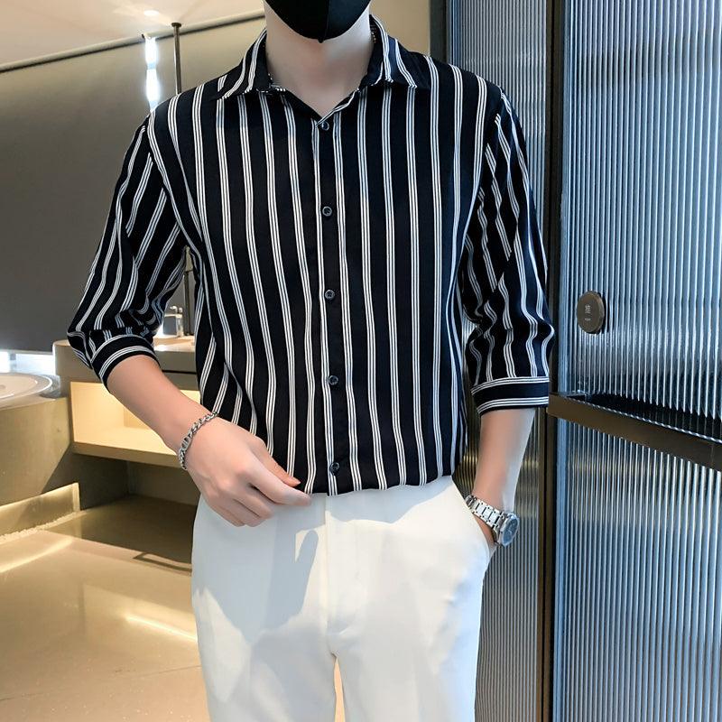 Men With Black And White Stripes - MAXIME