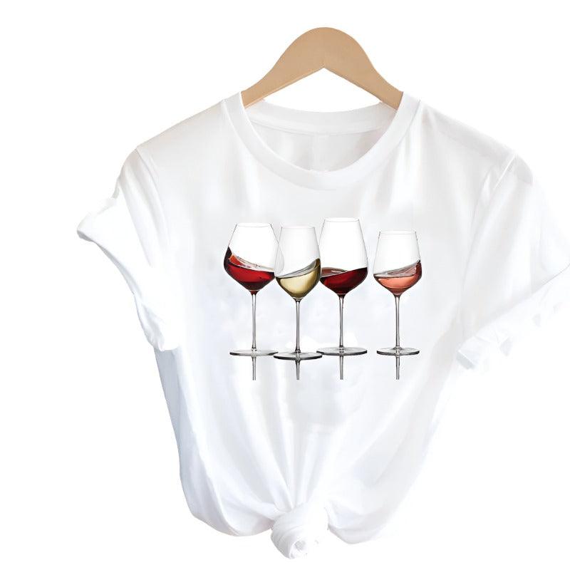 Women Clothing Wine Lady Short Sleeve - MAXIME