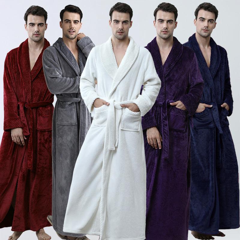 Men's Winter Nightgown Homewear Thickened Pajamas - MAXIME