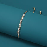 Pulled Brass Bead Bracelet - MAXIME