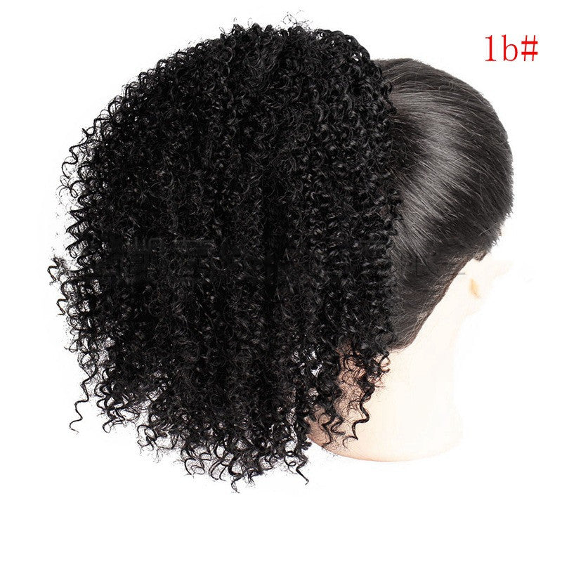 Drawstring Stretch Small Curly Wig - MAXIME