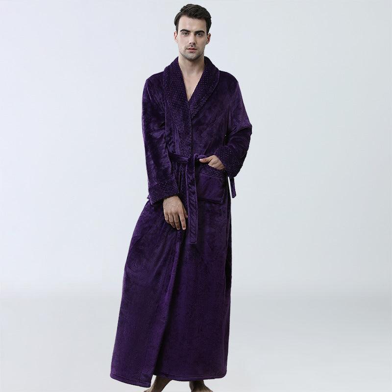 Men's Winter Nightgown Homewear Thickened Pajamas - MAXIME