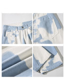 Denim Straight Leg Pants - MAXIME