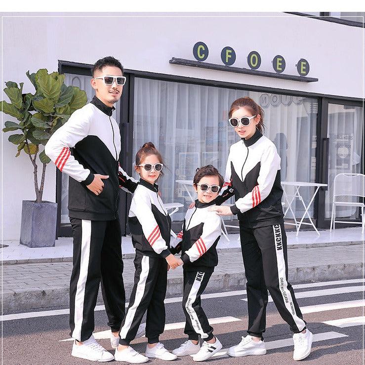 Parent-child Sportswear Mother-daughter Father-son Suit School Uniform - MAXIME