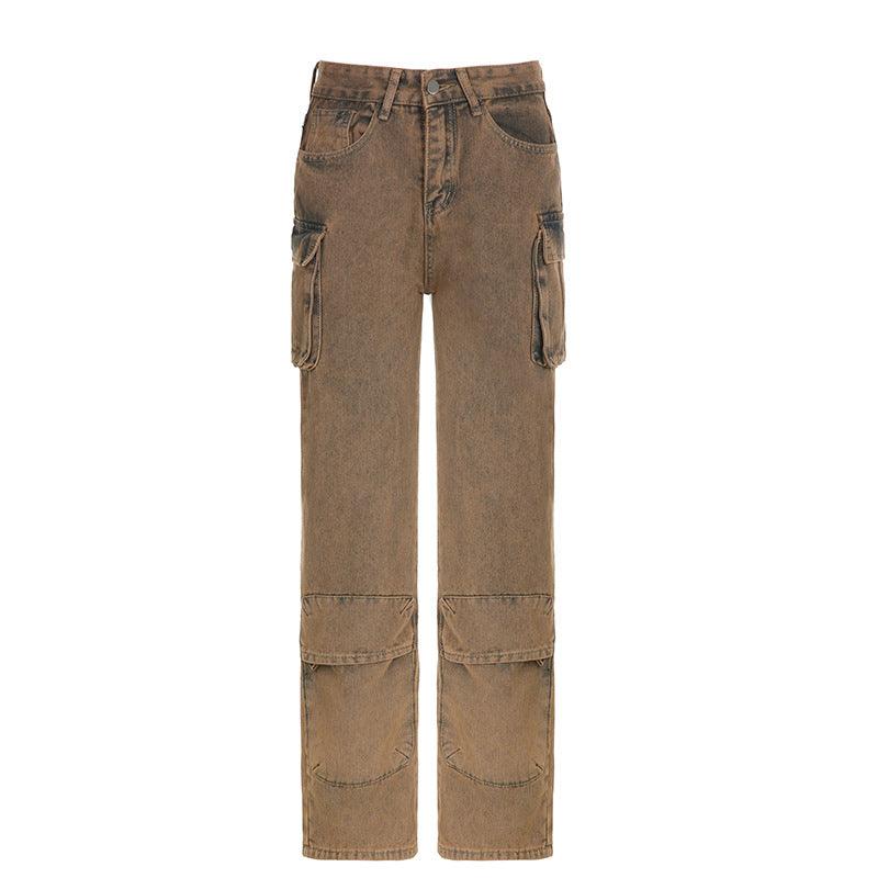 Straight Panel Multi Pocket Jeans - MAXIME