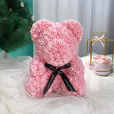 25cm Cute Flower Rose Bear Handmade Valentines Gift - MAXIME