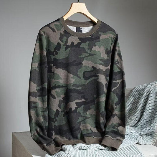 Camouflage Long-sleeved Men's Sweater - MAXIME