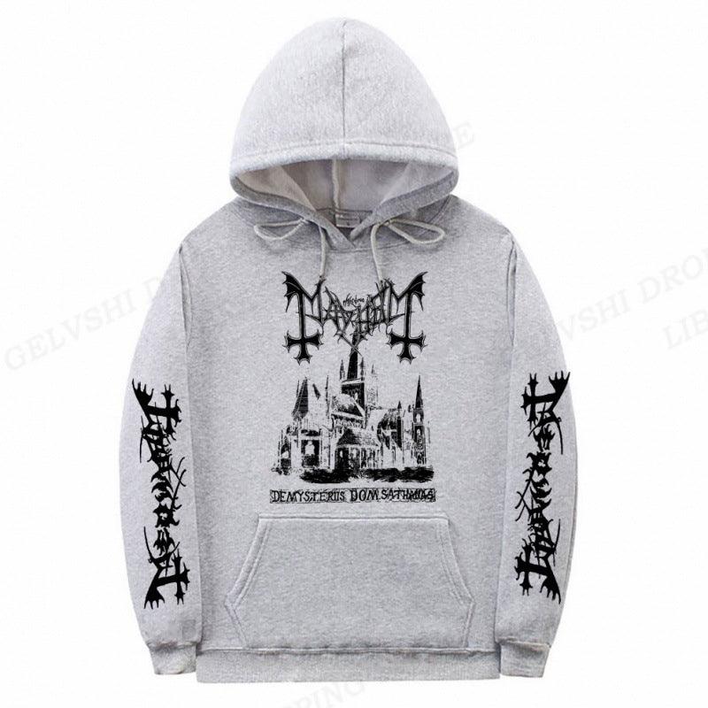 Solid Printed Fashion Hoodie - MAXIME